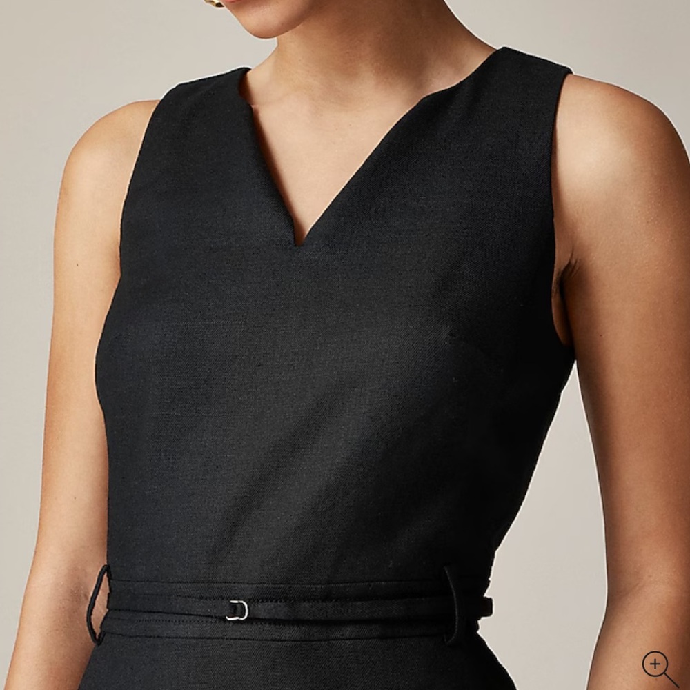 J. Crew Executive Dress in Stretch Linen Blend - Picture 5 of 7